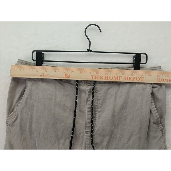 Burnside Men's XL Drawstring Jogger Khaki Cargo Pants Casual - Picture 6 of 11